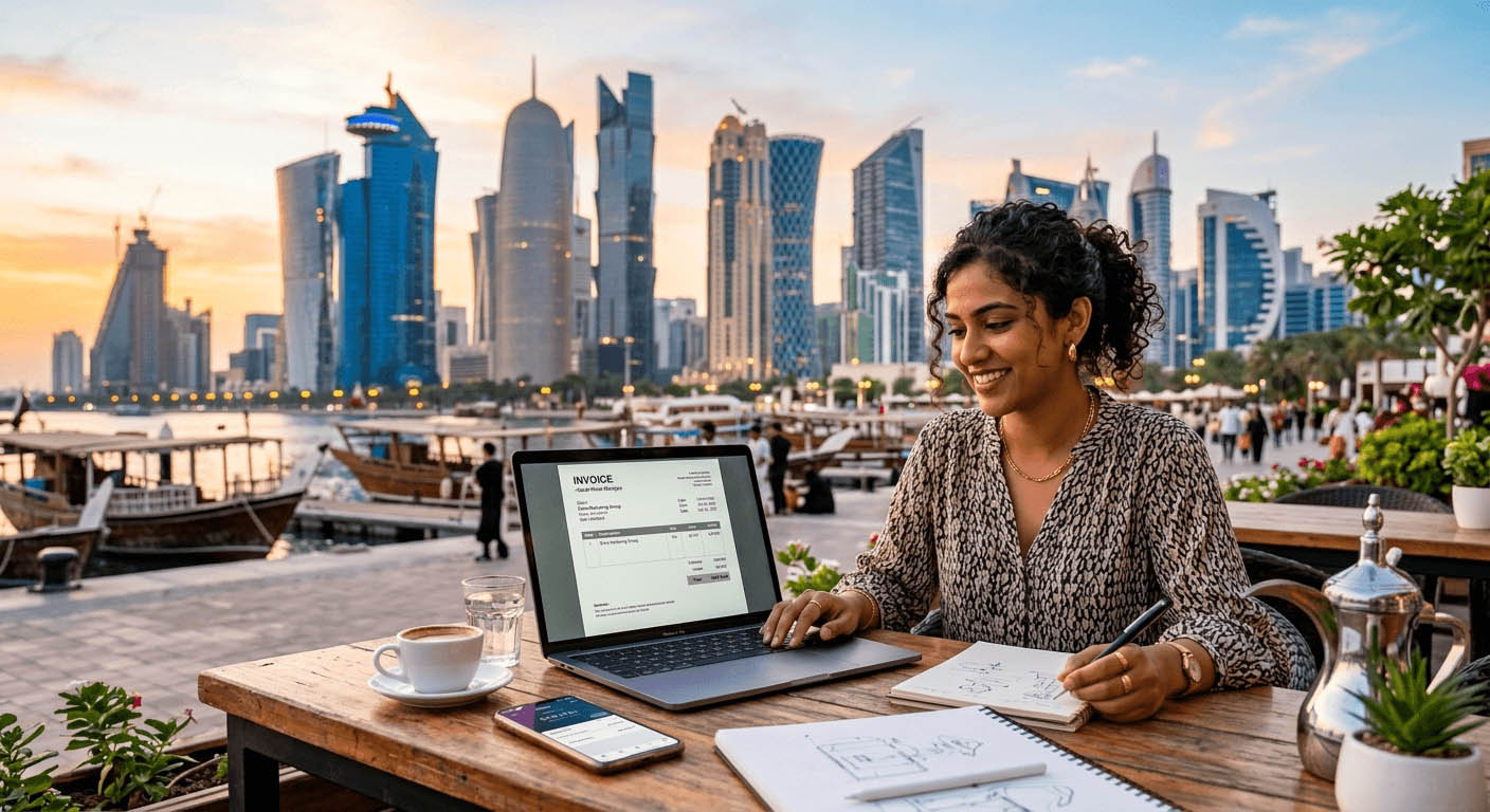 Freelancing in Qatar as a Foreign National Means Managing Invoices Your Way